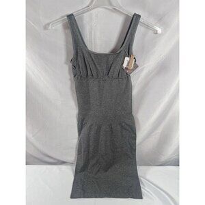Shapellx Dress Womens M/L Gray Stretch Slimming Compression Pull On Sleeveless